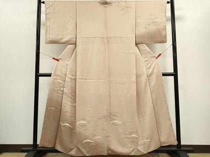 平和屋着物■訪問着　雪芝地紋　暈し染め　金彩　正絹　逸品　CABC7737ou