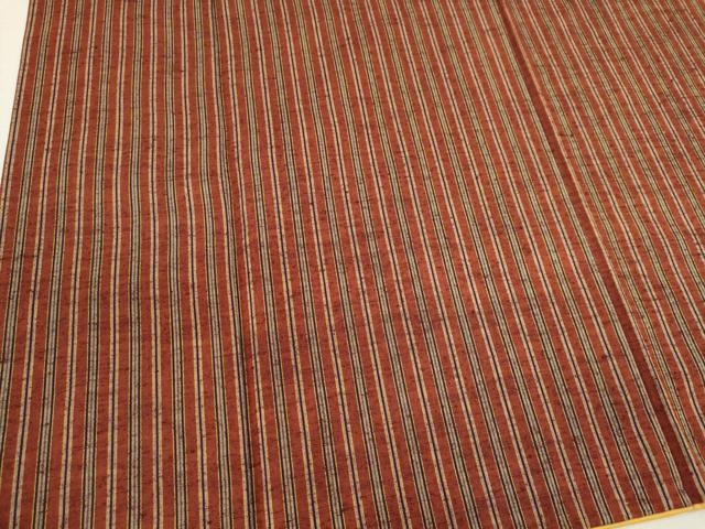 平和屋着物■上質な紬 縞 正絹 逸品 CABC7739ou