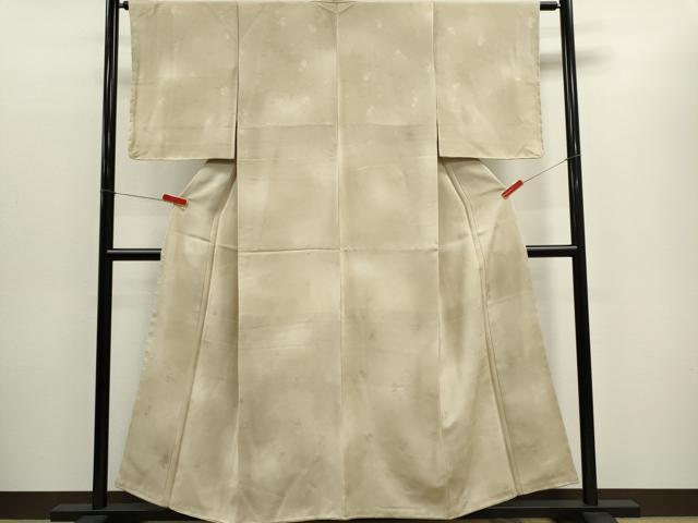 平和屋着物■上質な小紋　霞文　雲取り地紋　暈し染め　正絹　逸品　未使用　CABC7740ou