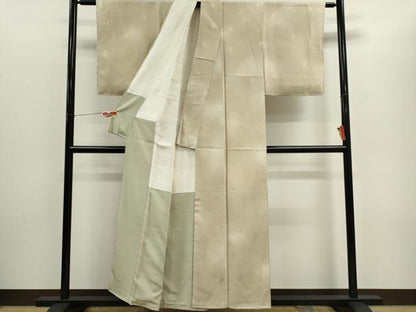平和屋着物■上質な小紋　霞文　雲取り地紋　暈し染め　正絹　逸品　未使用　CABC7740ou