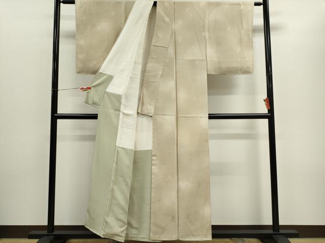 平和屋着物■上質な小紋　霞文　雲取り地紋　暈し染め　正絹　逸品　未使用　CABC7740ou