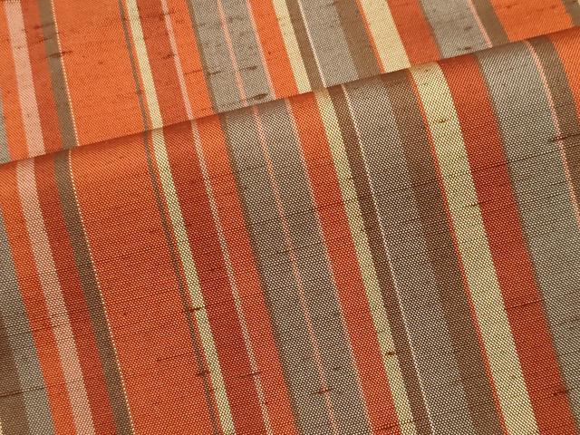 平和屋着物■上質な紬 縞 正絹 逸品 CABC7741ou