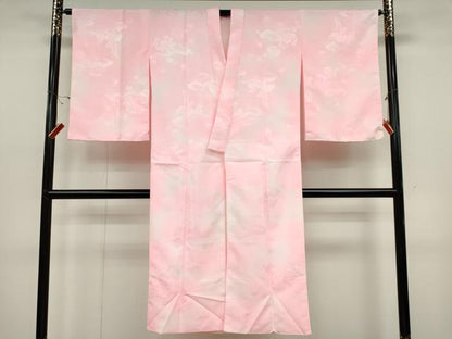 平和屋着物■長襦袢 袷 雲取り草花地紋 暈し染め 洗える着物 CABC7745ou