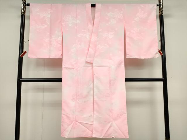 平和屋着物■長襦袢 袷 雲取り草花地紋 暈し染め 洗える着物 CABC7745ou