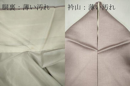 平和屋着物■訪問着　刺繍　扇面笹竹文　暈し染め　金彩　正絹　逸品　CABC7763ou