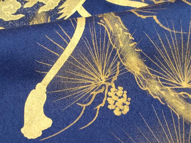 平和屋着物■訪問着　枝松双鳥文　金彩　正絹　逸品　CABC7765ou