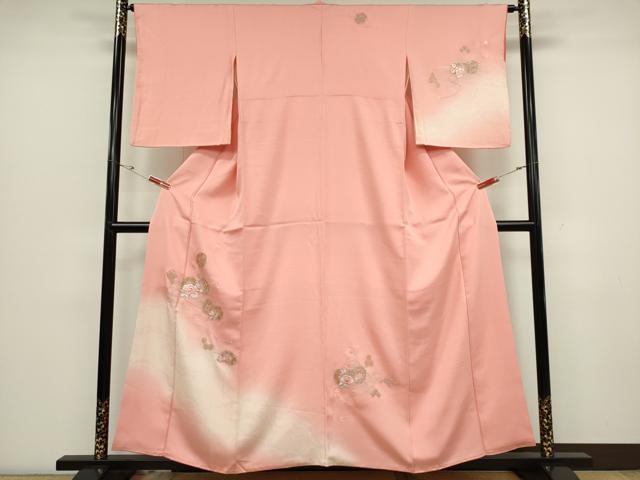 平和屋着物■訪問着　駒刺繍　花鼓文　暈し染め　金彩　やまと誂製　正絹　逸品　CABC7770ou