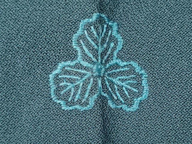 平和屋着物■訪問着　刺繍　楓文　暈し染め　金糸　正絹　逸品　CABC7773ou