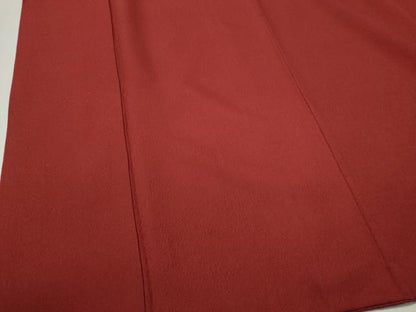 平和屋着物■上質な色無地　草花地紋　弁柄色　正絹　逸品　CABC7784ou