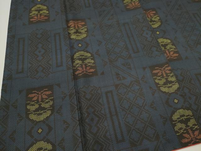 平和屋着物■本場大島紬　7マルキ　吉祥松文　正絹　逸品　CABC7811ou
