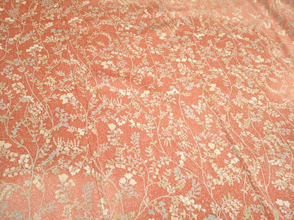 平和屋着物■訪問着　草花文　暈し染め　正絹　逸品　CABC7822ou