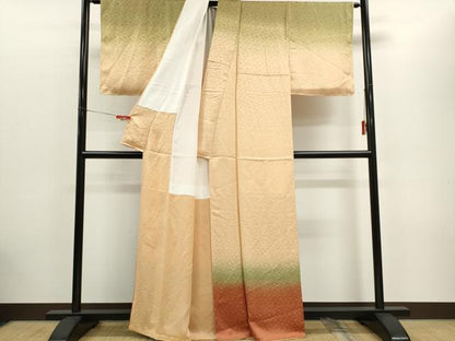 平和屋着物■訪問着　霞文　暈し染め　正絹　逸品　CABC7823ou