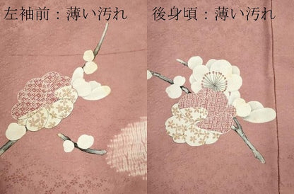 平和屋着物■訪問着　手描き　絞り　枝花文　金彩　正絹　逸品　CABC7827ou