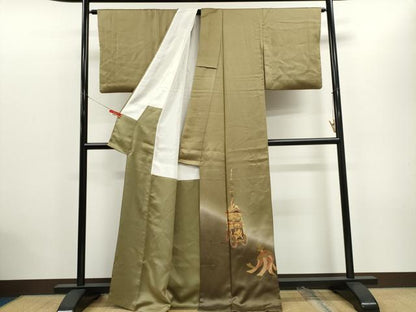 平和屋着物■訪問着　御所車文　暈し染め　金銀彩　正絹　逸品　CABC7833ou