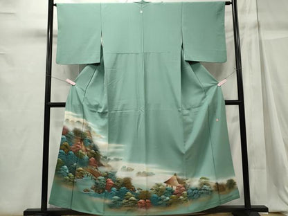 平和屋着物■豪華色留袖 作家物 風景文 暈し染め 金彩 正絹 逸品 CABC7859ou