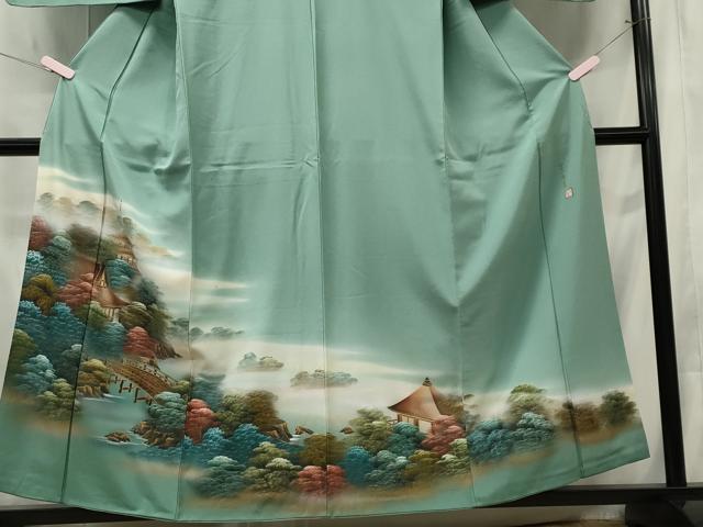 平和屋着物■豪華色留袖 作家物 風景文 暈し染め 金彩 正絹 逸品 CABC7859ou
