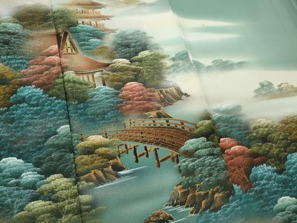 平和屋着物■豪華色留袖 作家物 風景文 暈し染め 金彩 正絹 逸品 CABC7859ou