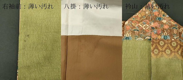 平和屋着物■訪問着　宝尽くし舞蝶花文　暈し染め　金彩　正絹　逸品　CABC7867ou