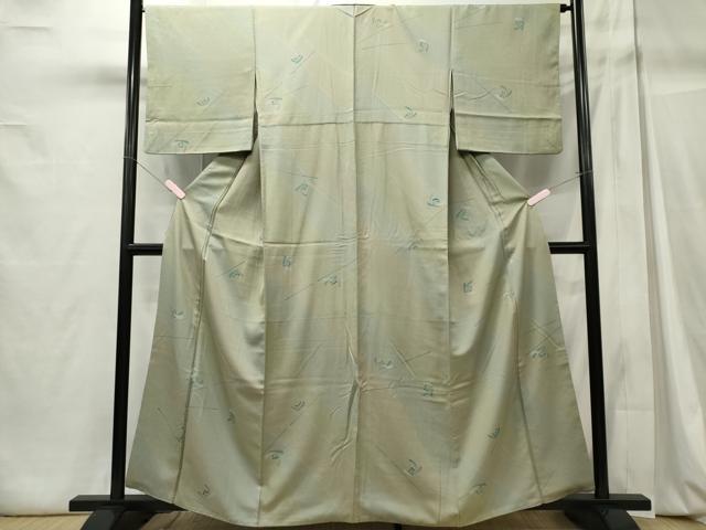 平和屋着物■上質な小紋　流水文　正絹　逸品　CABC7873ou