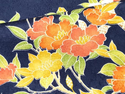 平和屋着物■上質な小紋 枝花文 正絹 逸品 CABC7881ou
