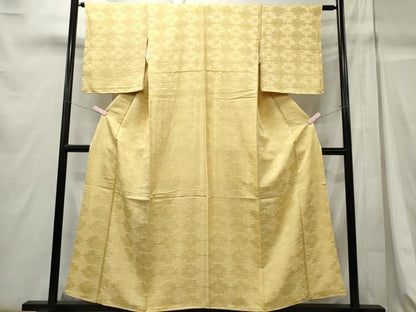 平和屋着物■上質な色無地 舞花地紋 蒸栗色 正絹 逸品 CABC7891ou