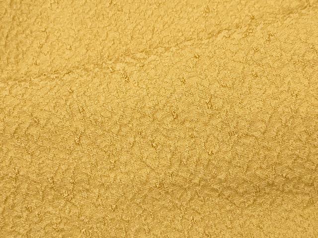 平和屋着物■上質な色無地 山吹色 正絹 逸品 未使用 CABC7892ou