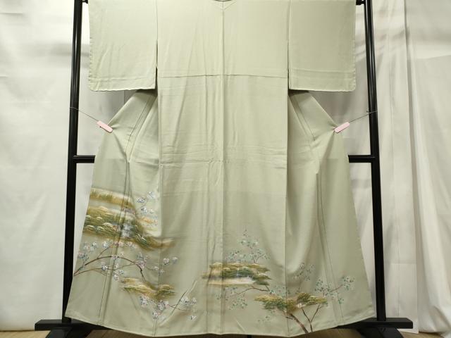 平和屋着物■豪華色留袖　風景枝花文　暈し染め　金彩　正絹　逸品　CABC7902ou