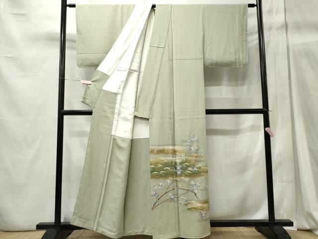 平和屋着物■豪華色留袖　風景枝花文　暈し染め　金彩　正絹　逸品　CABC7902ou