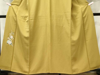 平和屋着物■豪華色留袖　草花文　正絹　逸品　CABC7913ou