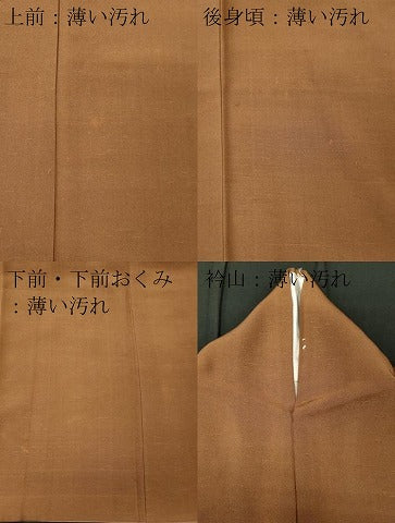 平和屋着物■上質な色無地 枇杷茶色 西武百貨店扱い 正絹 逸品 CABC7921ou