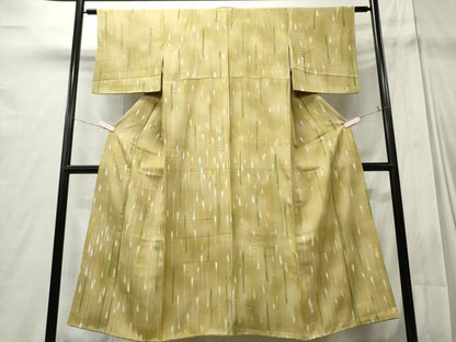 平和屋着物■上質な小紋 幾何学文 暈し染め 正絹 逸品 CABC7961ou