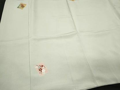 平和屋着物■上質な小紋 色紙草花文 金彩 正絹 逸品 CABC7967ou