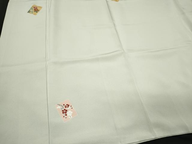 平和屋着物■上質な小紋 色紙草花文 金彩 正絹 逸品 CABC7967ou