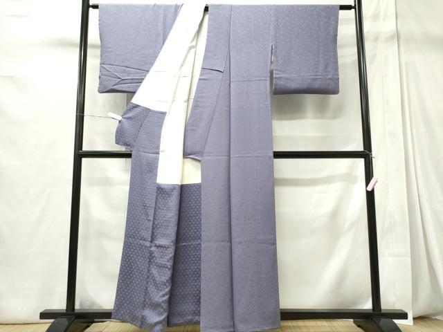 平和屋着物■上質な色無地　作家物　花唐草地紋　半色　正絹　逸品　CABC7974ou