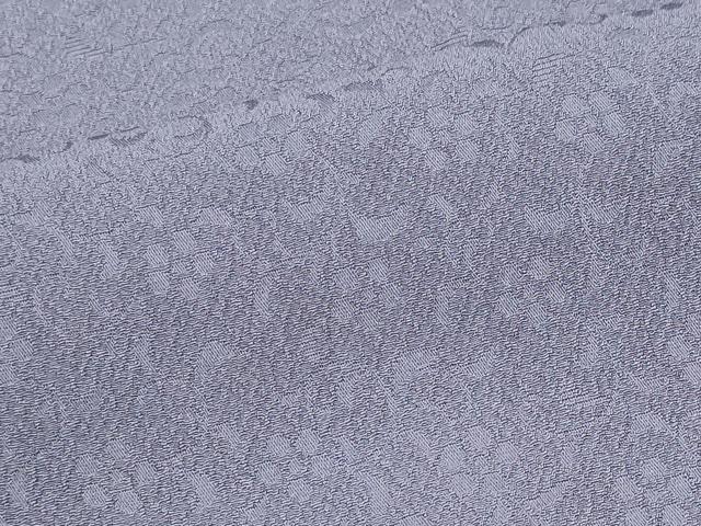 平和屋着物■上質な色無地　作家物　花唐草地紋　半色　正絹　逸品　CABC7974ou