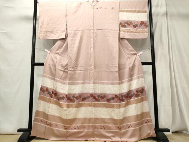 平和屋着物■訪問着 絞り 横段吉祥花文 金彩 正絹 逸品 CABC7977ou