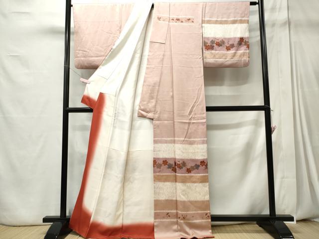 平和屋着物■訪問着 絞り 横段吉祥花文 金彩 正絹 逸品 CABC7977ou