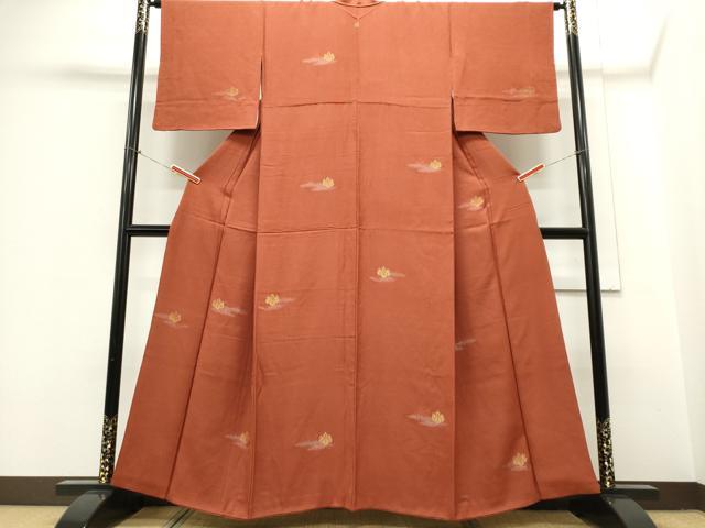 平和屋着物■上質な小紋 桐 正絹 逸品 CABC7988ou