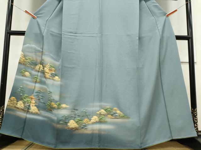 平和屋着物■訪問着 風景文 暈し染め 金彩 正絹 逸品 CABC7991ou