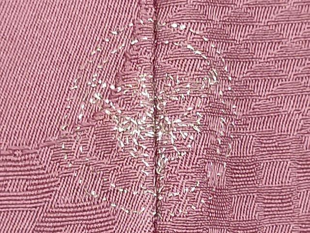 平和屋着物■上質な色無地 雲取り気象地紋 菖蒲色 正絹 逸品 CABC7994ou