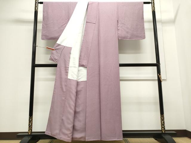 平和屋着物■上質な色無地 紅藤色 正絹 逸品 CABC8000ou