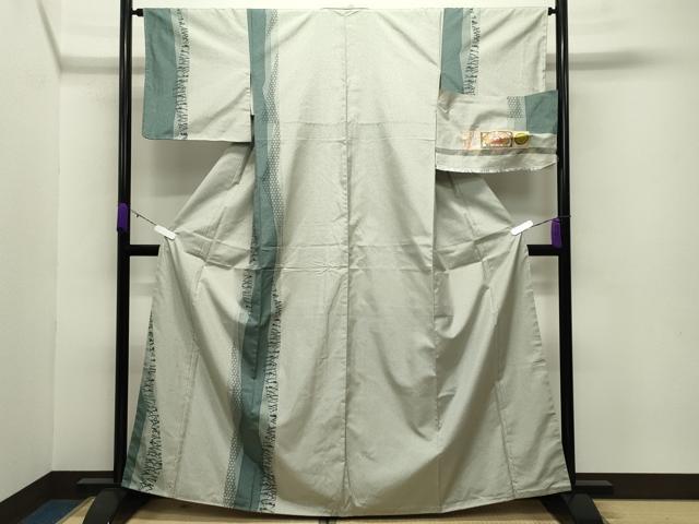 平和屋着物●訪問着 本場縞大島紬 雪芝間道 大島紬美幸謹製 証紙付き 正絹 逸品 未使用 CABC8001gh