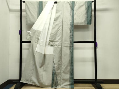 平和屋着物●訪問着 本場縞大島紬 雪芝間道 大島紬美幸謹製 証紙付き 正絹 逸品 未使用 CABC8001gh