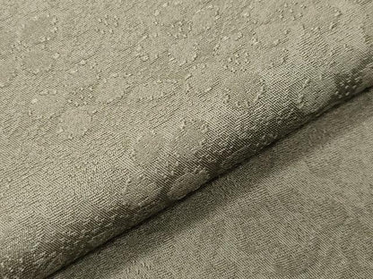 平和屋着物●上質な色無地 舞花地紋 灰汁色 正絹 逸品 CABC8005gh