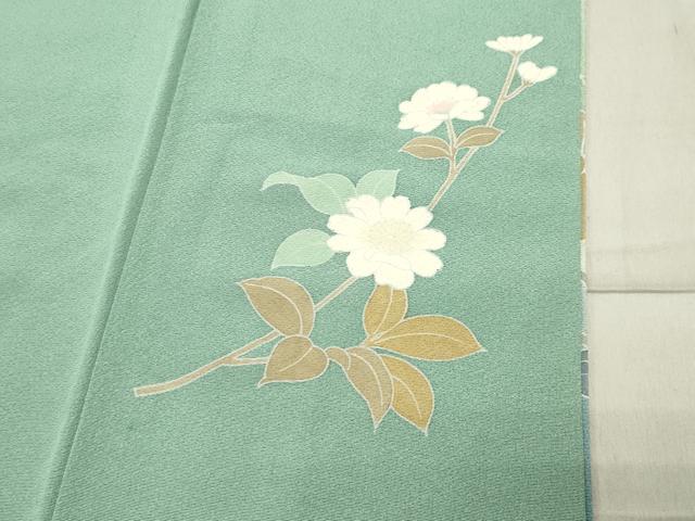 平和屋着物●訪問着 作家物 枝花文 暈し染め 正絹 逸品 未使用 CABC8008gh