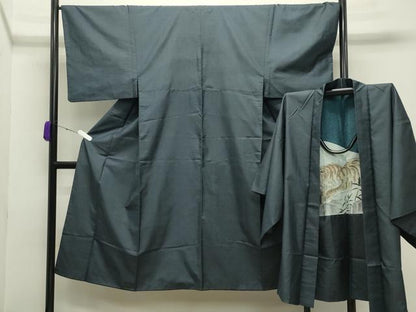 平和屋着物●男性 本場大島紬 アンサンブル 100亀甲 総詰め 正絹 逸品 CABC8016gh
