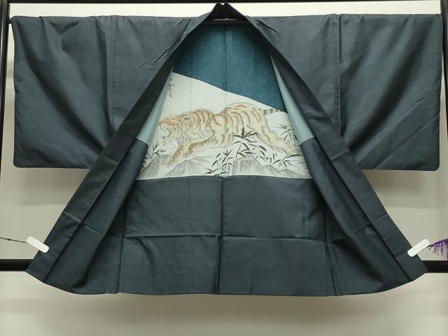 平和屋着物●男性 本場大島紬 アンサンブル 100亀甲 総詰め 正絹 逸品 CABC8016gh
