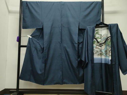 平和屋着物●男性 本場大島紬 アンサンブル 100亀甲 総詰め 正絹 逸品 未使用 CABC8017gh