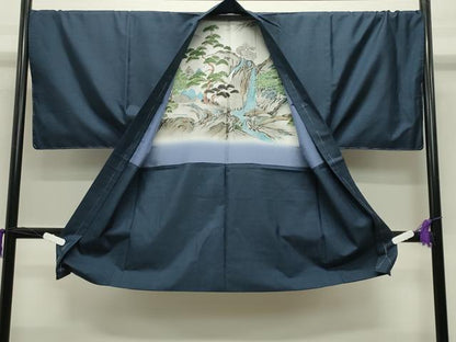 平和屋着物●男性 本場大島紬 アンサンブル 100亀甲 総詰め 正絹 逸品 未使用 CABC8017gh