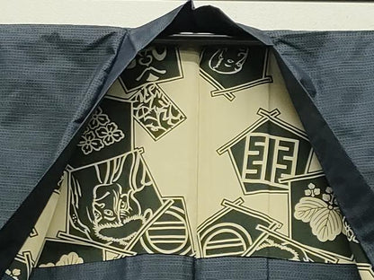 平和屋着物●男性 本場大島紬 アンサンブル 亀甲文様 正絹 逸品 未使用 CABC8018gh